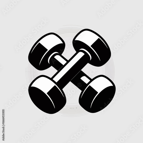dumbbell isolated on white