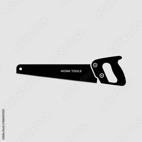 saw isolated on white background