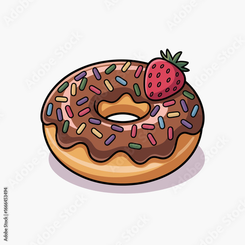 donut isolated on white