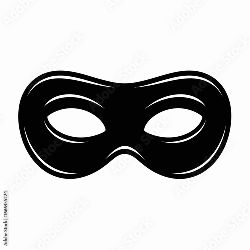 black carnival mask