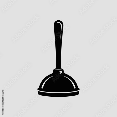 black bell isolated on white