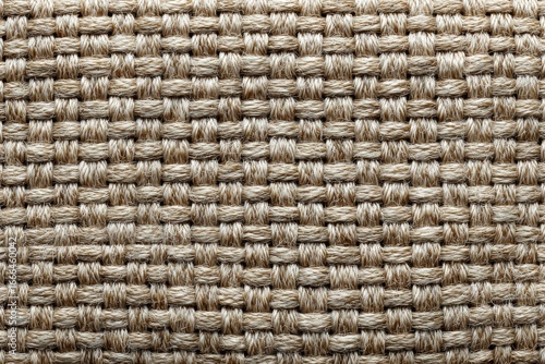 Close-up woven beige fabric texture