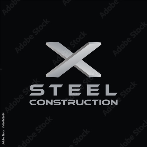 iron plate vector design logo for construction