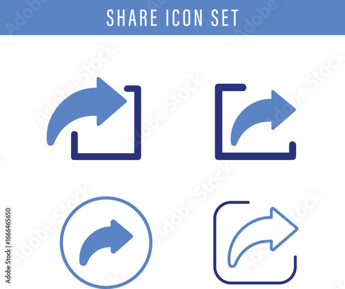 Free Download Share icon, social media vector, connection symbol, link and network illustration, flat blue technology design, communication and app interface button - GFXLoad