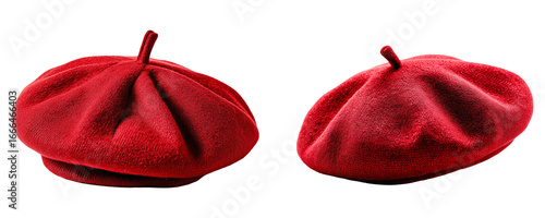 Pair of red berets