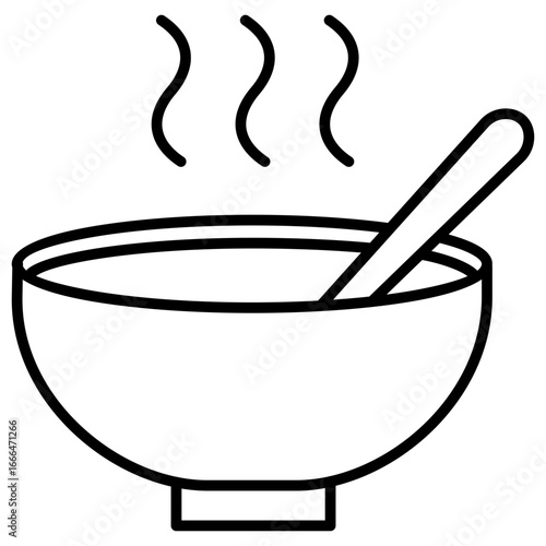 Soup Outline Icon
