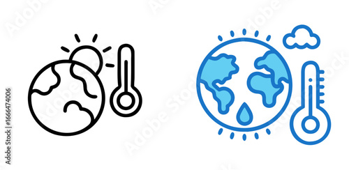 Climate Change Environment Global Warming Nature Eco Sustainability Weather Icon