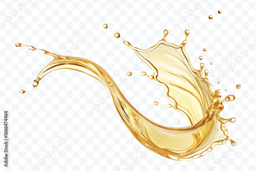 realistic 3d falling smooth liquid oil splash in different style  isolated on transparent background