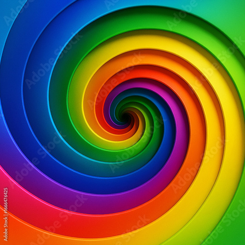 Rainbow Swirl Background        