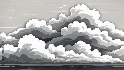 Grayscale Cloudscape