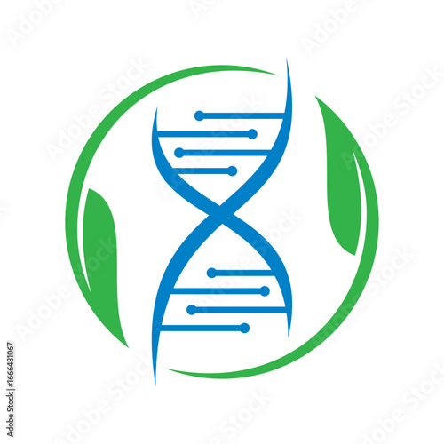 Biotechnology logo vector illustration template. Hand draw isolated