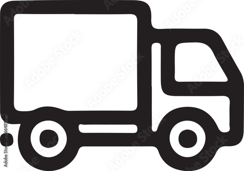 Delivery Truck Icon, Transportation And Logistics Symbol