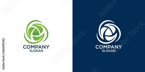 leaf logo design vector	