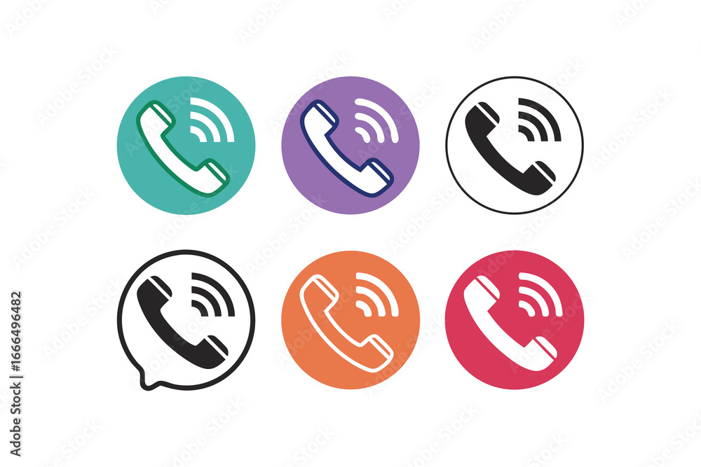 call icon set—phone call icon call icon set—phone call icon