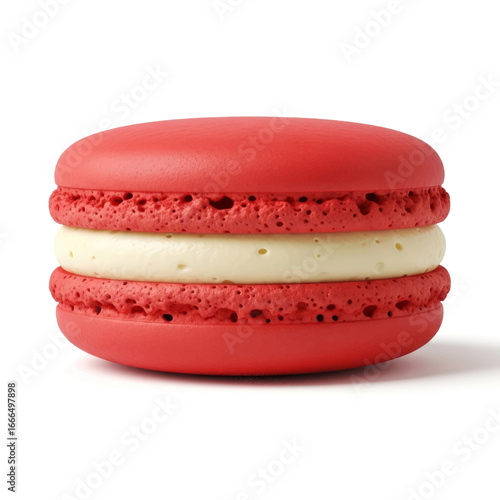 A delicious stack of colorful French macaroons