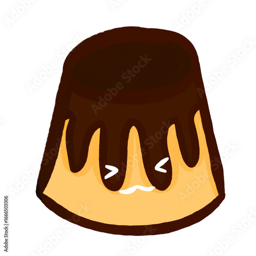 Illustration of Sweet japanese Jelly Pudding 