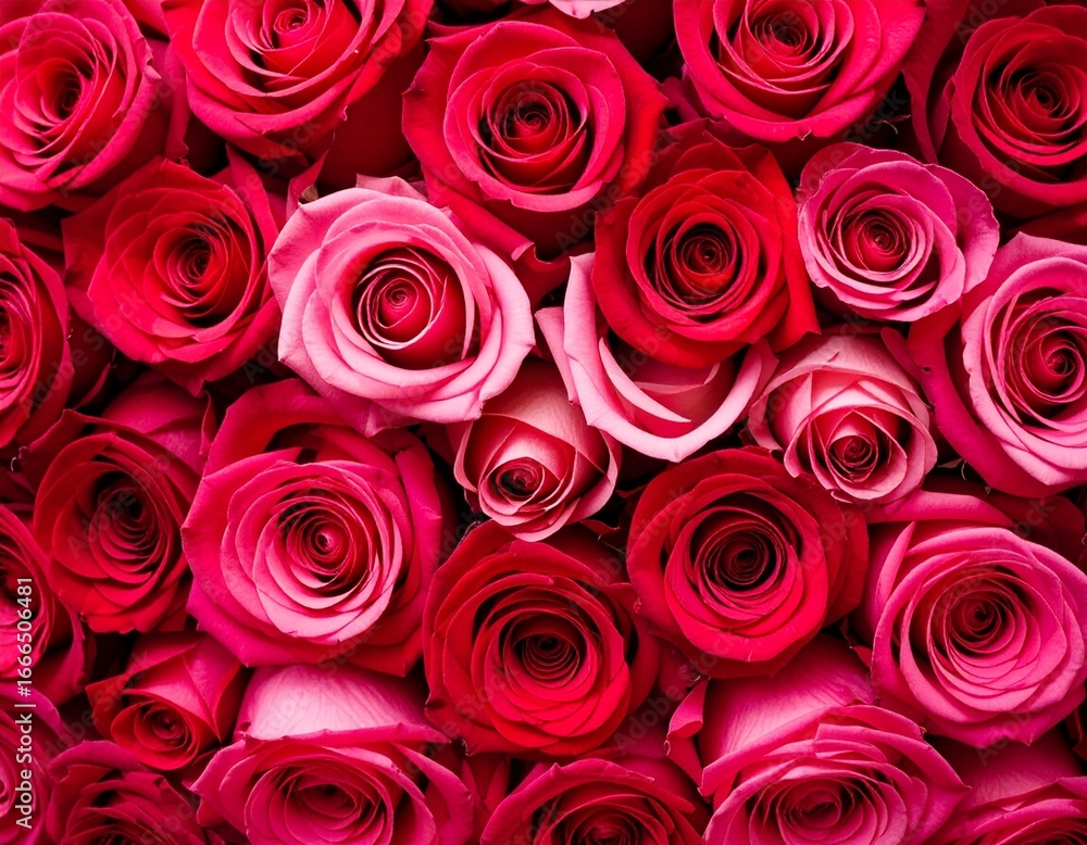 Seamless pattern of red and pink roses filling the entire image bold and dramatic design, perfect for romantic, gothic, or elegant themes Seamless pattern of red and pink roses filling the entire image bold and dramatic design, perfect for romantic, gothic, or elegant themes