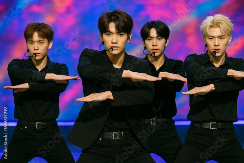 K-pop boy group dance performance