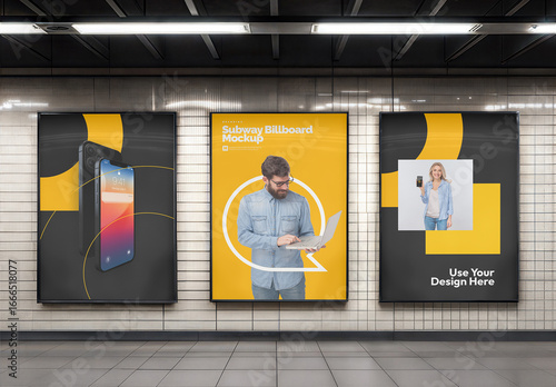 Subway Billboard Mockup 115