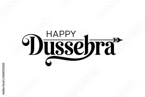 Happy Dussehra Typography Designs