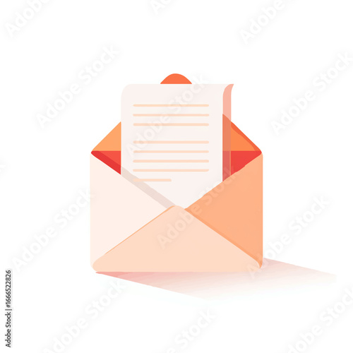 Free Download Open Envelope Delivering Message on Peach Background

 - GFXLoad
