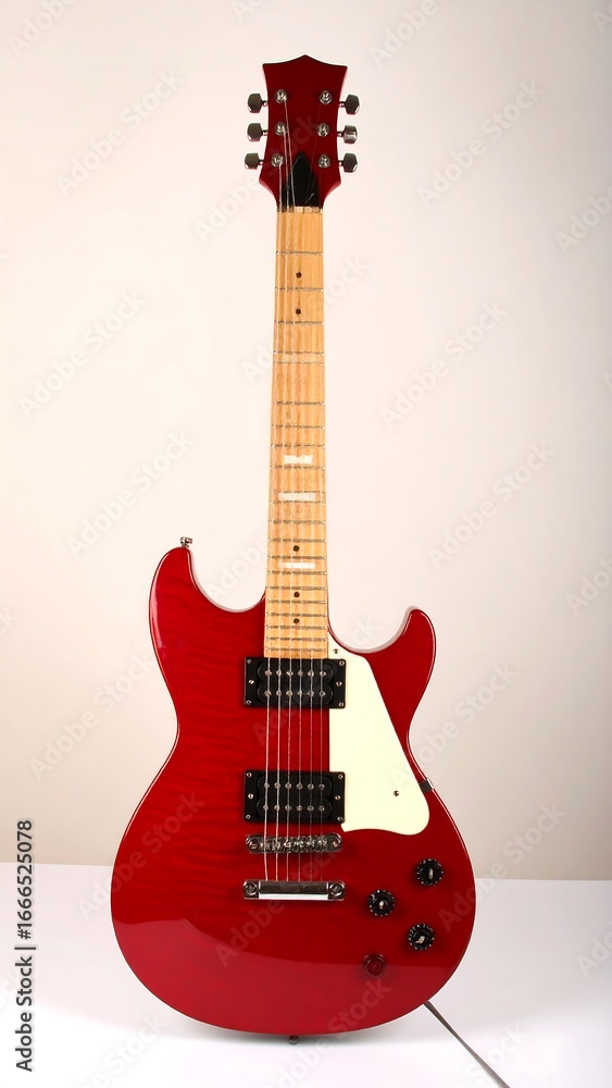 Fototapeta premium Red electric guitar