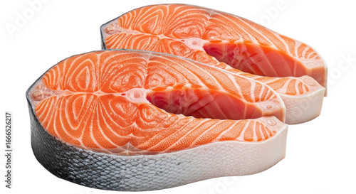 Photos Isolated Salmon fillets
