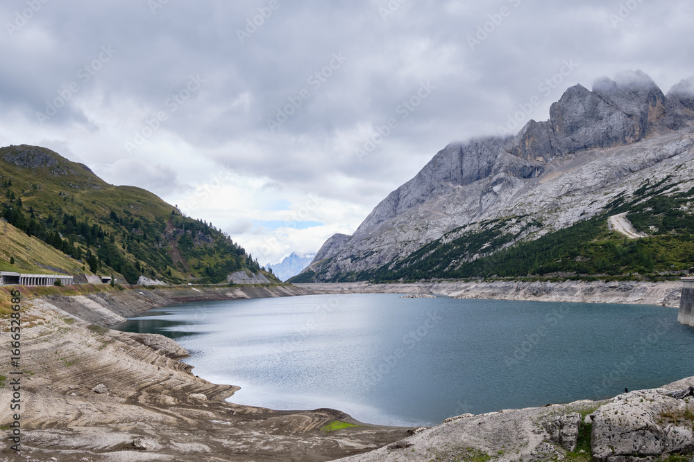 Fototapeta premium Marmolada, Italian Alps. Amazing summer landscape of Dolomite Mountain Peaks