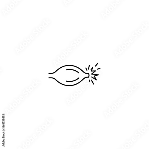 Muscle spasm icon logo flat vector design