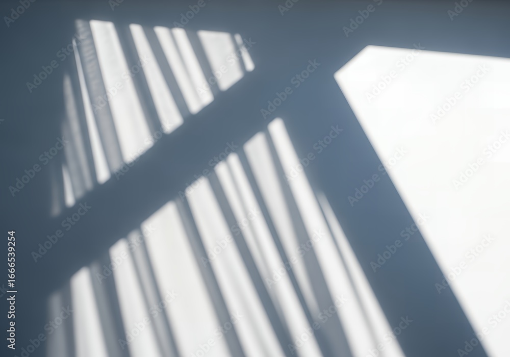 Obraz premium Abstract Light and Shadow Pattern from Window on Textured Wall