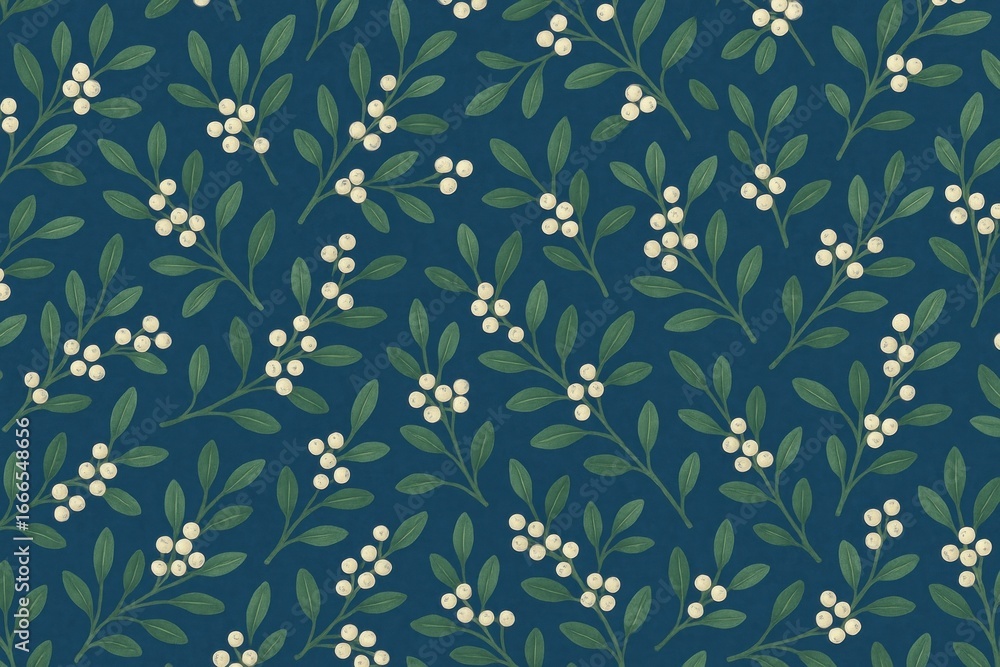 Fototapeta premium Elegant botanical seamless pattern