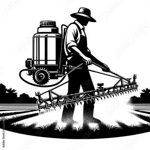 Farmer Spraying Pesticide