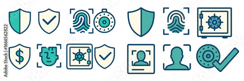 Vector security and protection symbols for design use