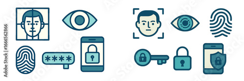 Security concepts with biometric identification and data protection