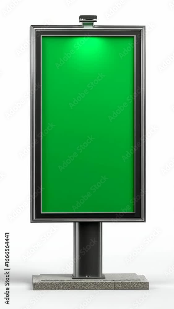 Blank Green Advertising Display Stand with LED Light Source Blank Green Advertising Display Stand with LED Light Source