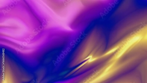 Colorful Abstract Swirl with Vivid Purple, Blue, Green, and Yellow Hues Creating a Dynamic Visual Experience