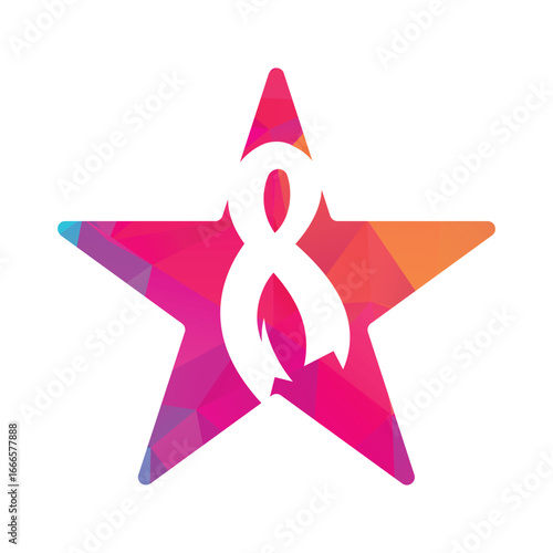 Breast Cancer Awareness Pink Ribbon Logo Vector Design