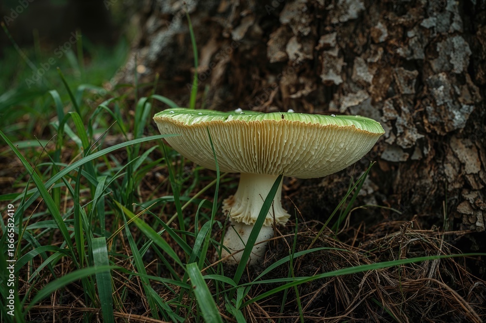 Fototapeta premium Amanita: Poisonous Fungi Found in Woodlands