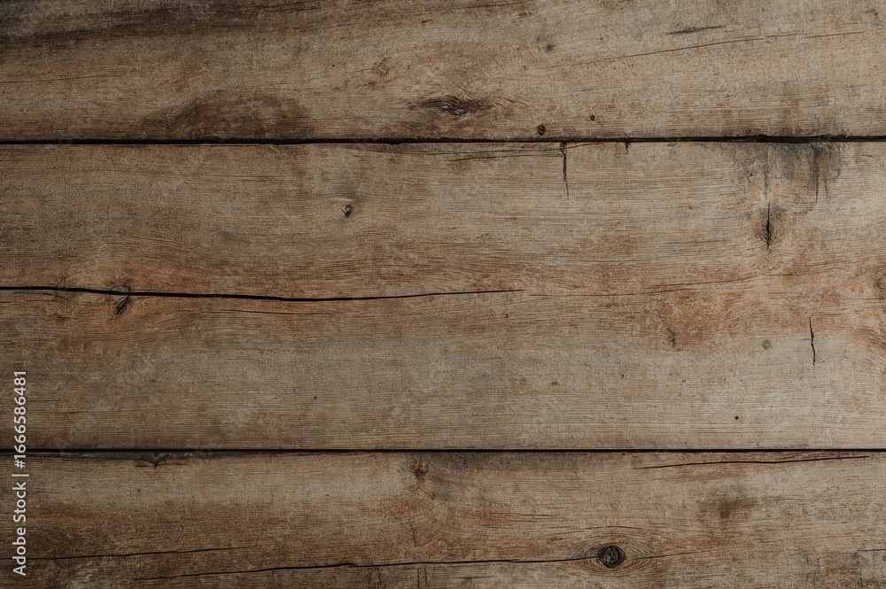Fototapeta premium Empty wooden surface with a rough concrete textured backdrop.