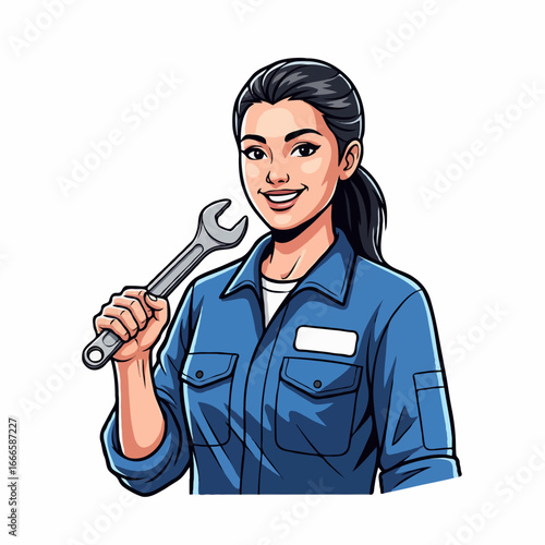 A professional mechanic repairing a vehicle, changing a tire, fixing damage, and carrying tools. Perfect for posters, books, and online articles about car maintenance and auto repair