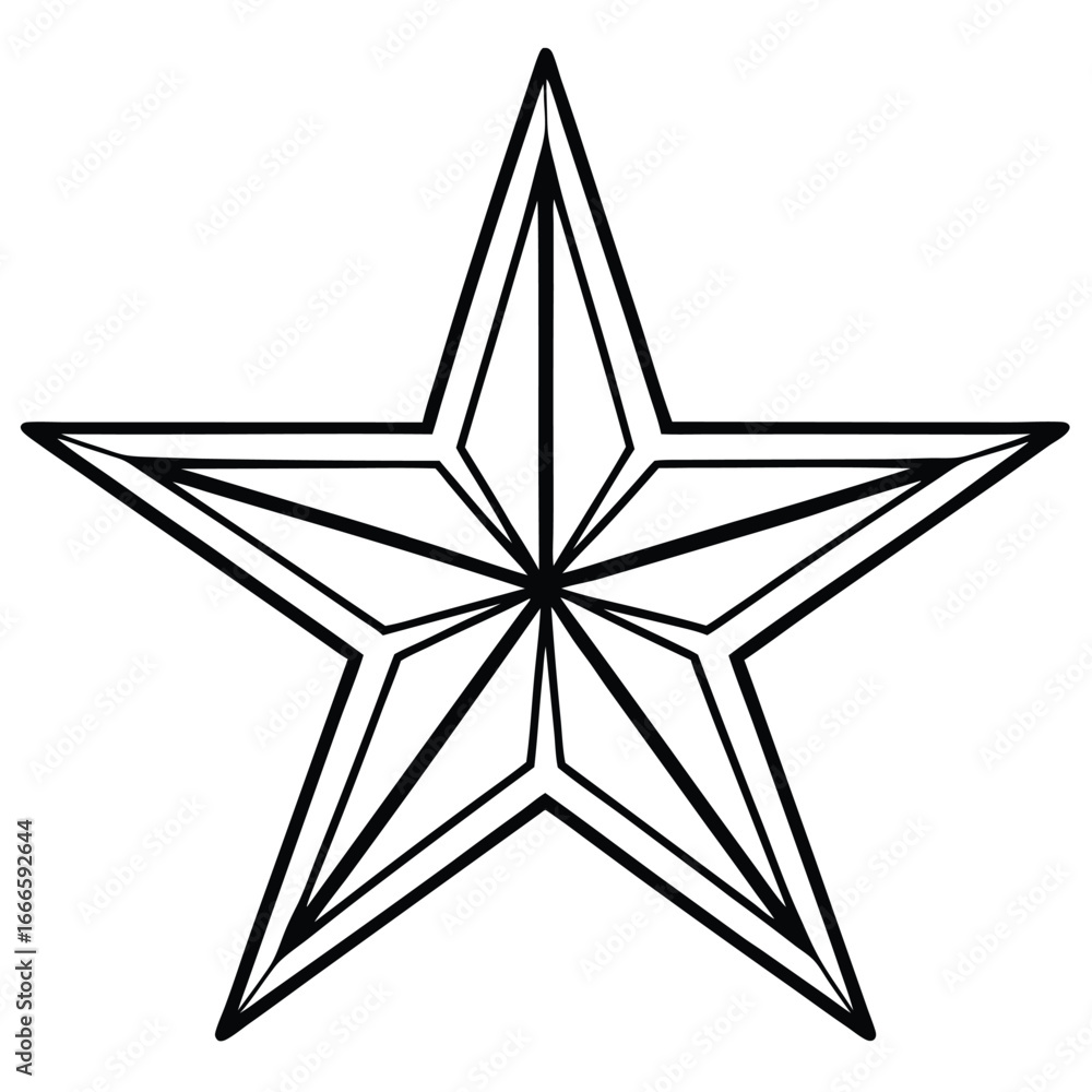 Fototapeta premium Christmas Star icon vector