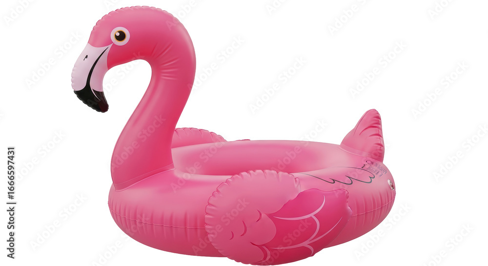 Fototapeta premium Isolated Pink Flamingo Float
