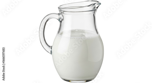Quadro su tela Isolated Pitcher of Milk