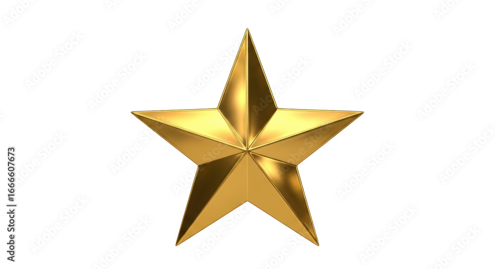 Obraz premium Isolated Gold Star