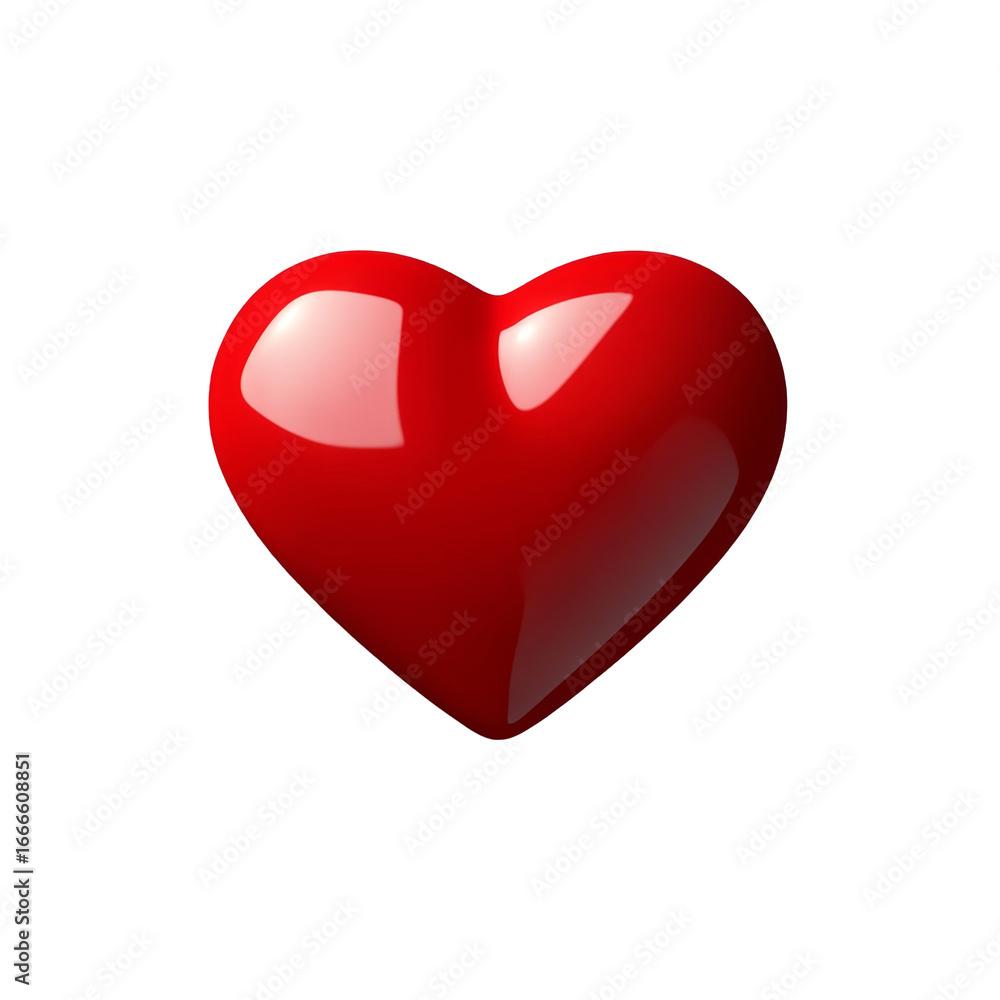 Fototapeta premium Shiny red heart shape on black background