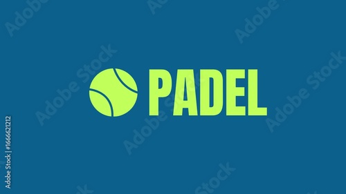Padel Animation – Sports Text Motion Graphic