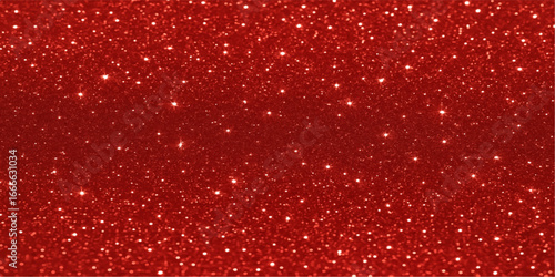 A beautiful red glittery Christmas background with a pattern of snowflakes and stars