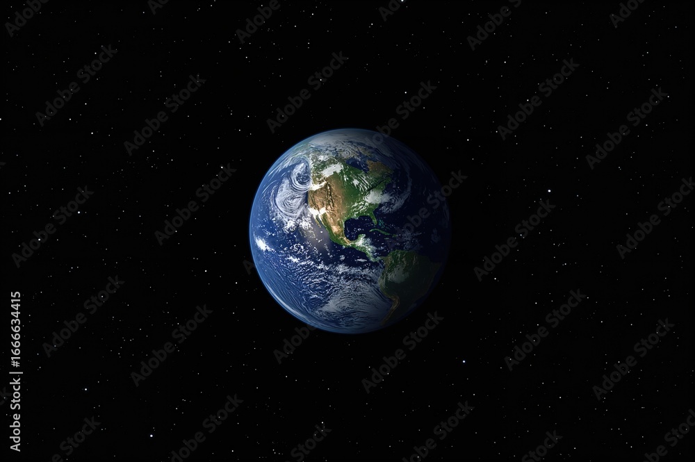 Obraz premium Close-up Views of the Planet and Its Rotation