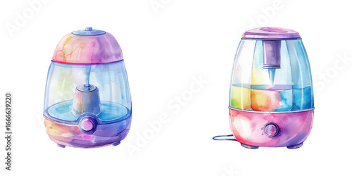 humidifier watercolor vector illustration