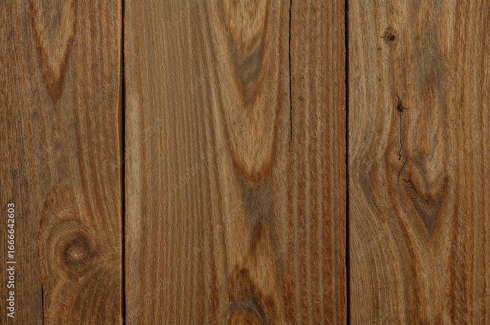 Fototapeta premium Close-up of rustic brown wooden surface